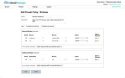 Windows cloud server firewall